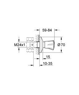 Grohe Costa L zásuvkový ventil Top 19855001 - galéria #1