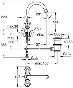 Grohe Costa L Jednootvorová umývadlová batéria 21375001 - galéria #1