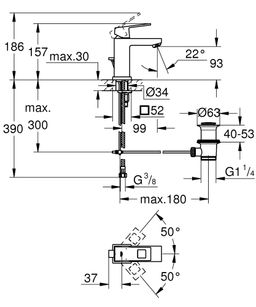 Grohe Eurocube Umývadlová batéria G2312700E - galéria #1