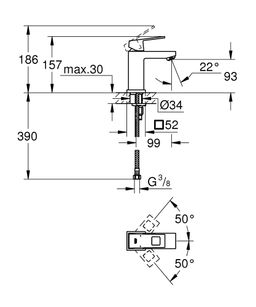 Grohe Eurocube Umývadlová batéria G2313200E - galéria #1