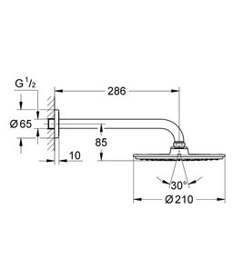 Kovová sprchová hlavica Grohe Rainshower Cosmopolitan G26052000 - galéria #1