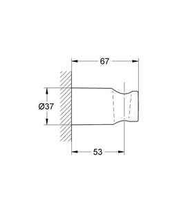 Nástenný držiak sprchy Grohe Rainshower 27056000 - galéria #1