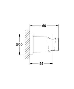 Nástenný držiak sprchy Grohe Rainshower 27074LS0 - galéria #1