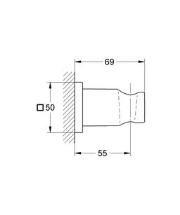 Nástenný držiak sprchy Grohe Rainshower 27075LS0 - galéria #1
