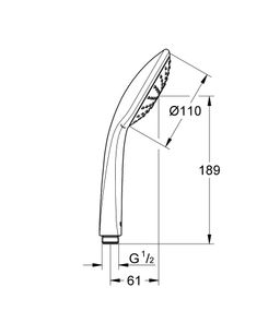 Ručná sprcha Grohe Euphoria 110 Mono 27265000 - galéria #1