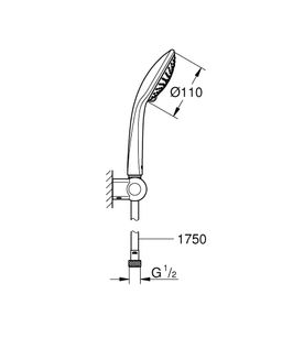 Súprava Grohe Euphoria 110 Champagne, 3 trysky 27355000 - galéria #1