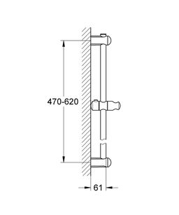 Sprchová tyč Grohe Euphoria 70 cm, 27499000 - galéria #1