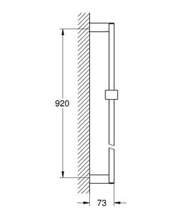 Sprchová tyč Grohe Euphoria Cube 100 cm, 27841000 - galéria #1