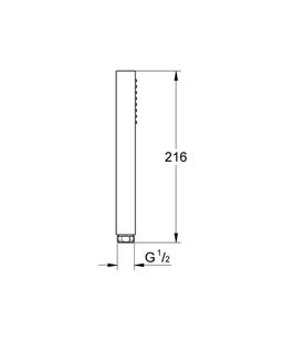Ručná sprcha Grohe Euphoria Cube+ Stick 27884001 - galéria #1