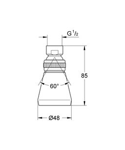 Sprchová hlavica Grohe Relexa Plus 50 s jedným prúdom 28094000 - galéria #1