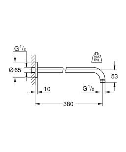 Grohe Rainshower Sprchové rameno 38 cm, chróm 28361000 - galéria #1
