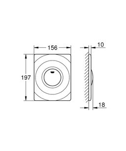 Splachovacie tlačidlo Grohe Surf 37063000 - galéria #1