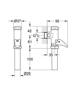 Automatický splachovač Grohe Dal pre WC 37139000 - galéria #1