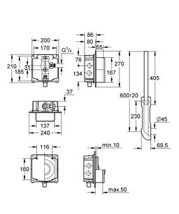Tlakový splachovač Grohe 37157000 - galéria #1