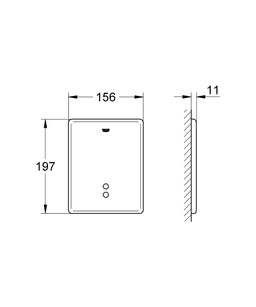 Infračervená elektronika Grohe Tectron Skate pre pisoár 37749000 - galéria #1