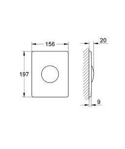 Grohe Skate Nerezový ovládací gombík 38445SD0 - galéria #1