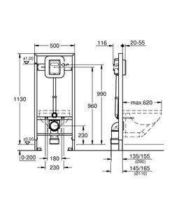 Modul Grohe Rapid SL pre WC s tlakovým splachovaním 38519001 - galéria #1