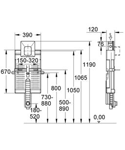 Modul Grohe Uniset pre pisoár 38785000 - galéria #1
