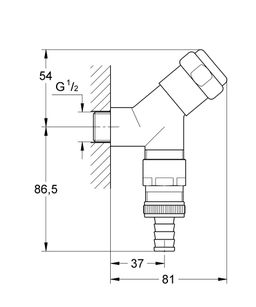 Grohe Original was Pripojovací ventil 41015000 - galéria #1