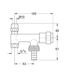 Grohe Original Was rohový ventil 41030000 - galéria #1