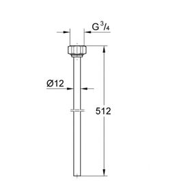 Grohe Eggemann Original WAS Spojovacie potrubie 41133000 - galéria #1