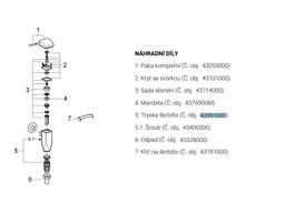 Grohe Náhradná tryska pre škrtiacu klapku, G43391000 - galéria #1