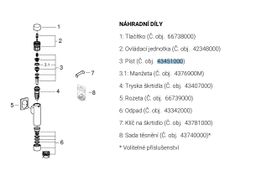 Grohe Náhradný piest, G43451000 - galéria #1