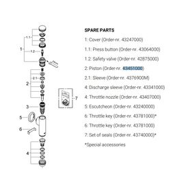 Grohe Náhradný piest, G43451000 - galéria #2