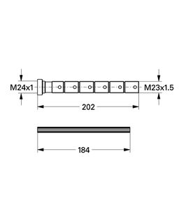 Predlžovacia súprava Grohe, 20 cm, G45203000 - galéria #2