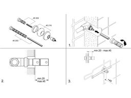 Predlžovacia súprava Grohe, 20 cm, G45203000 - galéria #1