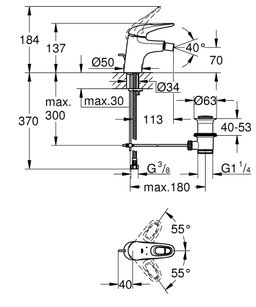 Bidetová batéria Grohe Eurostyle 33565LS3 - galéria #1