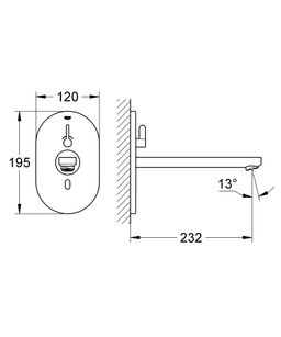 Grohe Eurosmart Cosmopolitan E Infračervená elektronická umývadlová batéria so zmiešavačom a nastaviteľnou teplotou, chróm 36376000 - galéria #1