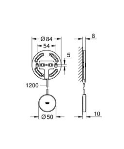 Rozširujúca sada Grohe Sense pre inteligentný detektor úniku vody 22506LN0 - galéria #5