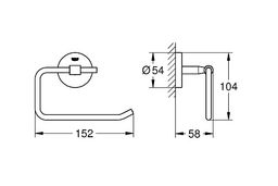 Držiak toaletného papiera GROHE BauCosmopolitan 40457001 - galéria #1