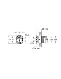 Univerzálna vstavaná sprcha Grohe 26483000 - galéria #1