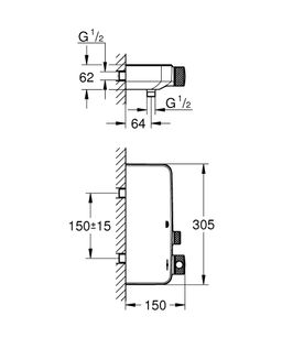 Grohe Grohtherm SmartControl Termostatická sprchová batéria, chróm 34719000 - galéria #7