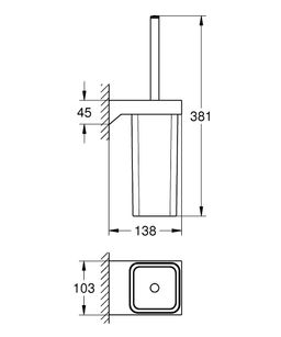 WC kefa Grohe Selection Cube, chróm G40857000 - galéria #1