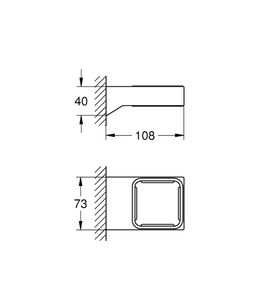 Viacúčelový držiak Grohe Selection Cube G40865000 - galéria #1