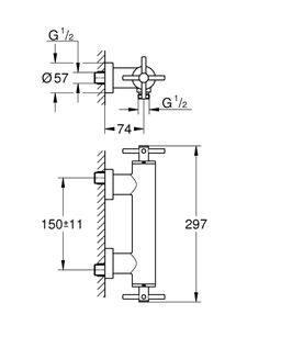 Grohe Atrio Sprchová baterie, Supersteel 26003DC3 - galéria #1