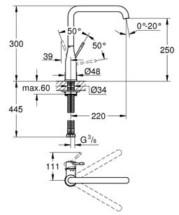 Grohe Essence Nová drezová batéria, kartáčovaná Teplý západ slnka 30269DL0 - galéria #1