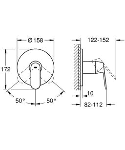 Grohe Eurosmart Cosmopolitan Sprchová batéria 24044000 - galéria #1