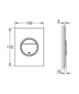 Grohe Nova Cosmopolitan S splachovacie tlačidlo 37601SH0 - galéria #1