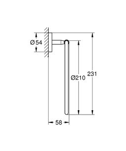 Grohe BauCosmopolitan Držiak na uteráky 40460001 - galéria #1