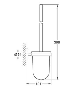 Súprava na čistenie toaliet Grohe Essentials, Supersteel 40374DC1 - galéria #1