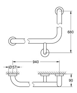 Grohe Essentials Rukoväť na vaňu 40797001 - galéria #1