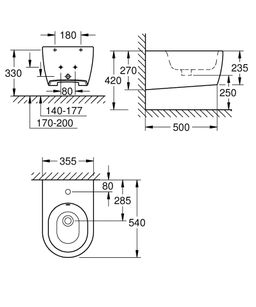 Grohe Essence Závesný bidet, alpská biela 3957400H - galéria #1