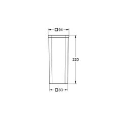 Grohe Selection Cube Náhradné sklo pre WC kefu, 40867000 - galéria #1