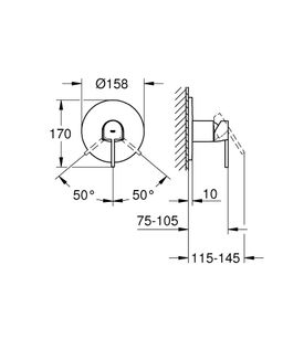 Sprchová batéria Grohe Plus, chróm 24059003 - galéria #1