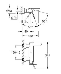 Vaňová batéria Grohe Plus 33553003 - galéria #1