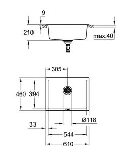 Grohe K700 Umývadlo na skrytú inštaláciu 31655AP0 - galéria #1